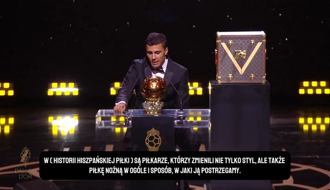 Rodri o nagrodzie Ballon d'Or: „Za mój klub, za mój kraj, za hiszpańską piłkę nożną" [WIDEO]