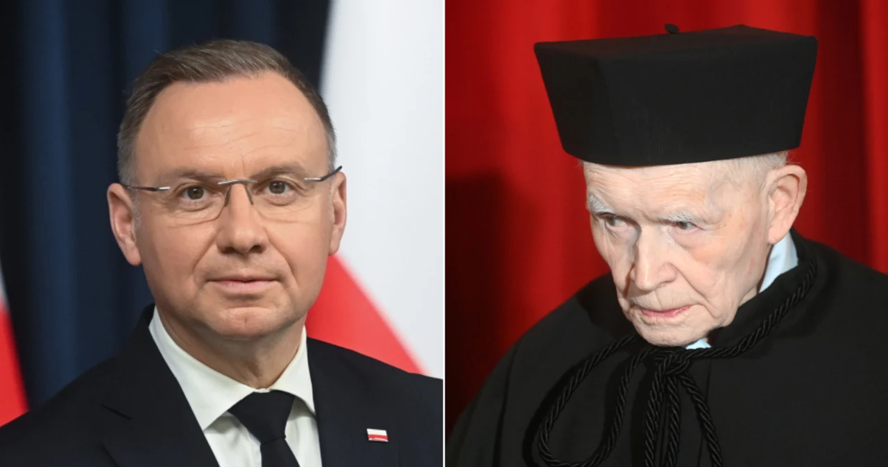 Prezydent Andrzej Duda oraz prof. Adam Strzembosz