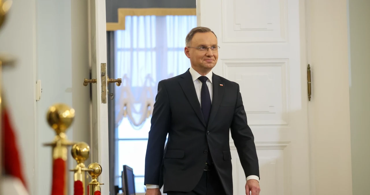 Prezydent Andrzej Duda podczas mianowania nowych członków Rady Dialogu Społecznego w Pałacu Prezydenckim w Warszawie