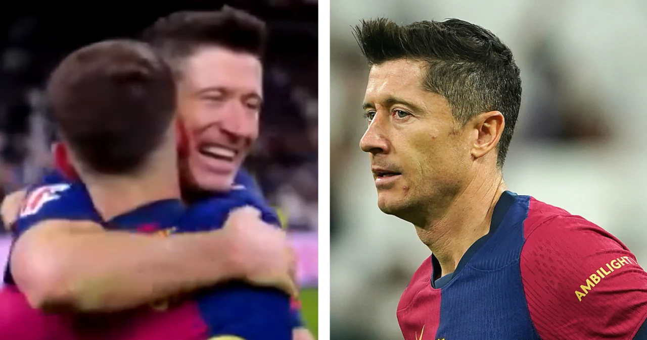 Robert Lewandowski po "El Clasico" zażartował sobie po przyjacielsku z Gaviego