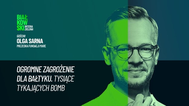 Tylko w Interii. Niewiele osób zdaje sobie sprawę z tego, jak wiele wraków statków zalega na dnie Morza Bałtyckiego. Broń, amunicja i paliwo, które transportowały, to ogromne zagrożenie dla naszego morza. Opowiedziała o nim Olga Sarna, prezeska Fundacji MARE w rozmowie z Przemysławem Białkowskim. Cała rozmowa jest dostępna w serwisie Zielona Interia.