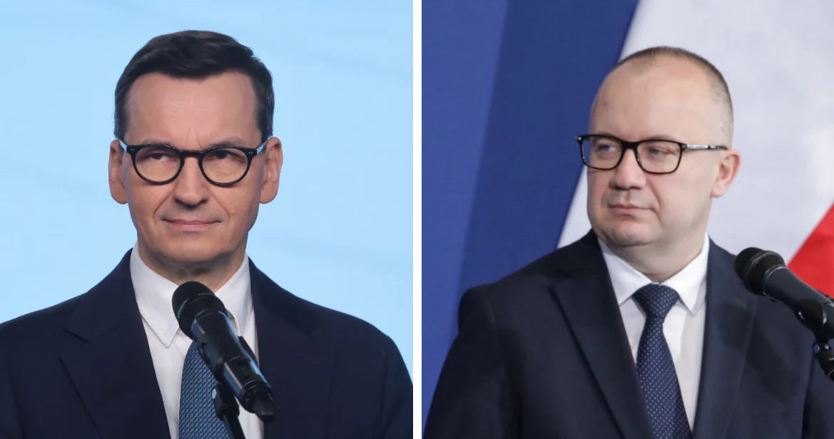 Były premier Mateusz Morawiecki i minister sprawiedliwości Adam Bodnar