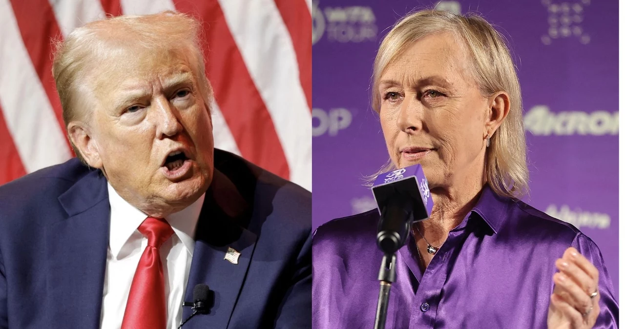 Donald Trump i Martina Navratilova