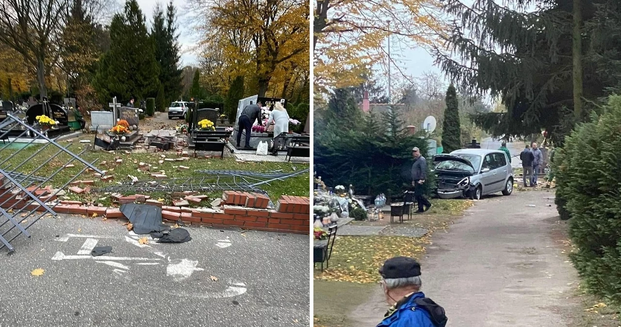 Niebezpieczny incydent na cmentarzu w Stargardzie