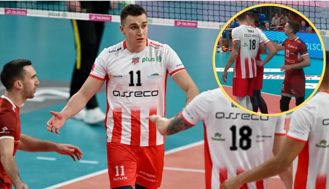 Niepokojące sceny w PlusLidze, siatkarz ledwo stał na nogach. Pomogli koledzy