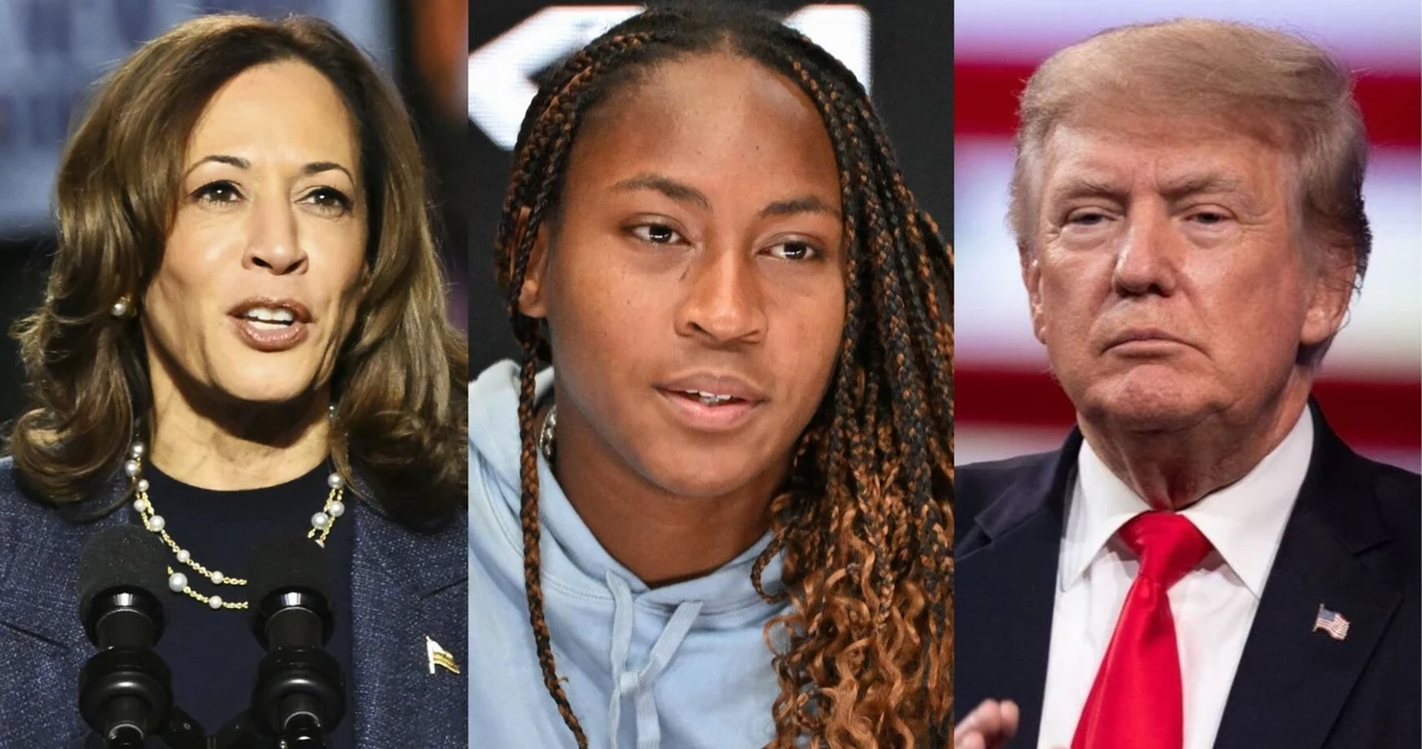 Kamala Harris, Coco Gauff i Donald Trump