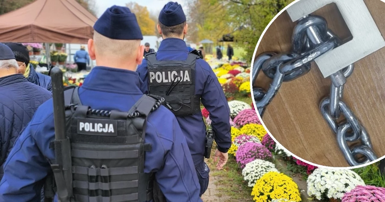 Policja interweniowała na cmentarzu