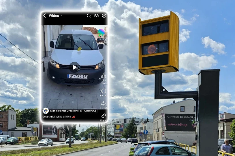 Pokazał jak uniknąć mandatu z fotoradaru. Film ma 47 mln wyświetleń