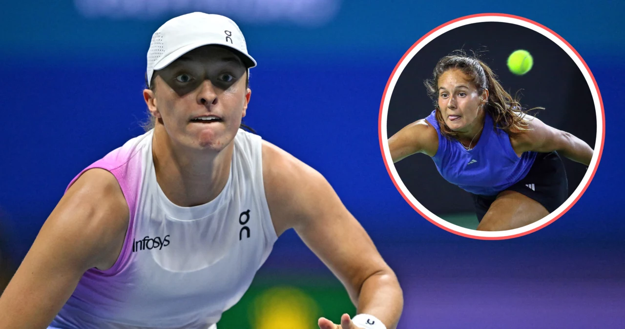 Tenis. Na zdjęciu Iga Świątek oraz Daria Kasatkina