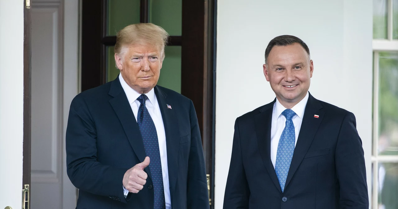 Donald Trump i Andrzej Duda podczas spotkania w 2020 roku