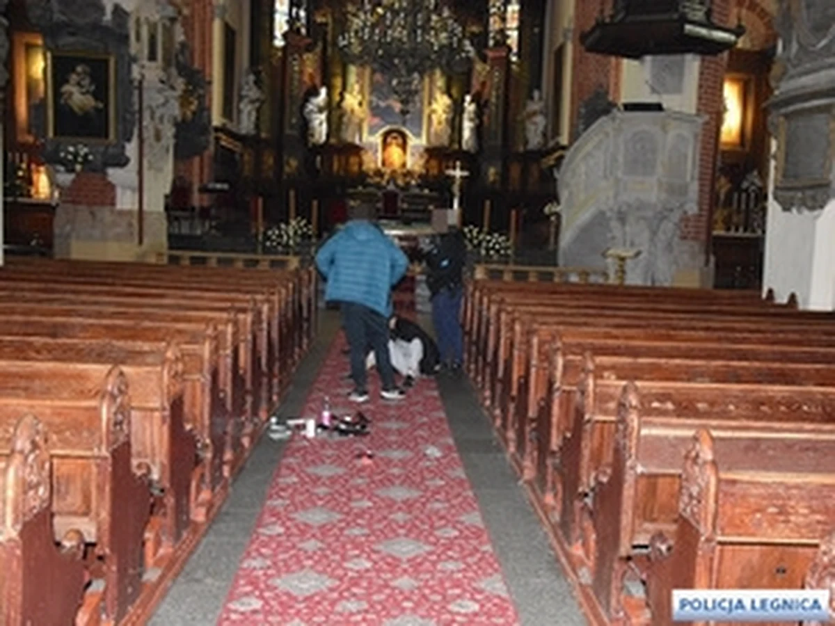 Policjanci z Legnicy (woj. dolnośląskie) ruszyli w pościg za mężczyzną, który prawdopodobnie chciał ukraść samochód. Mężczyzna miał w ręku nóż i paralizator, którym celował i strzelał w kierunku funkcjonariuszy. Udało im się skutecznie obezwładnić 23-latka w katedrze, w której się schował. O jego dalszych losach zadecyduje prokurator. 