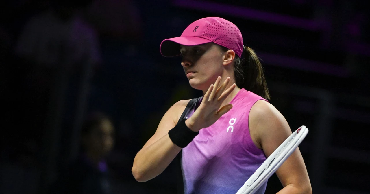 Iga Świątek podczas turnieju WTA Finals 2024 w Rijadzie