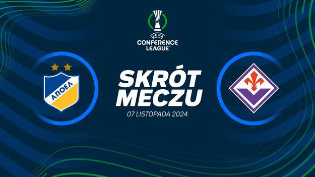 Skrót meczu APOEL - Fiorentina.

Pełne mecze Ligi Konferencji obejrzeć można w kanałach sportowych Polsatu.


