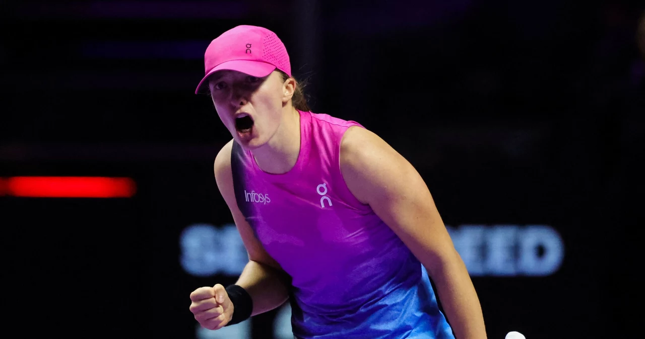 Iga Świątek podczas WTA Finals