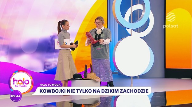 Dziś w studio ''halo tu polsat'' odbył się mały pokaz jesiennej mody, którego bohaterami były buty kowbojki. Ten model należy do gorących modowych trendów od wielu sezonów. Jola Czaja zachęca, by nie bać się eksperymentować z kowbojkami, bo z ich udziałem można stworzyć oryginalną, oddającą nasz charakter i nastrój stylizację.