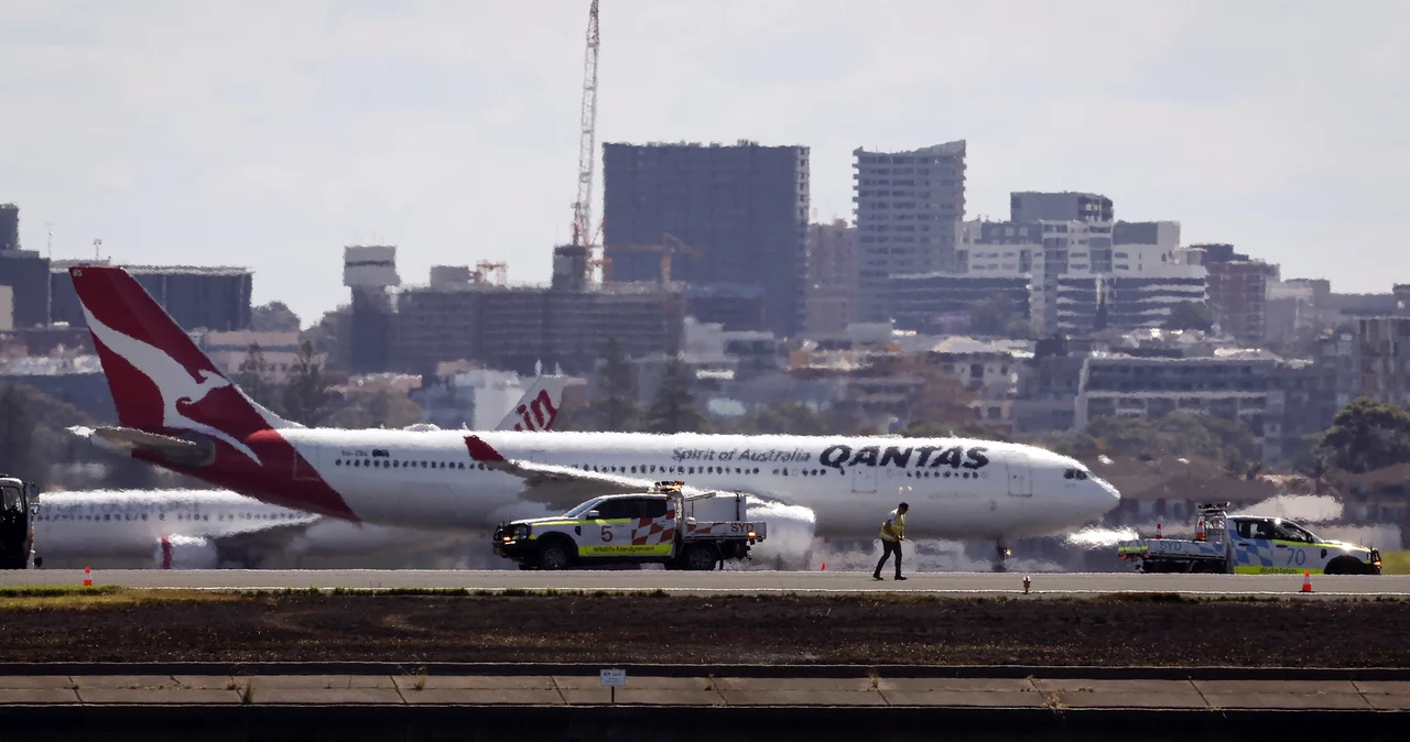 W samolocie linii lotniczej Qantas podczas startu doszło do awarii silnika