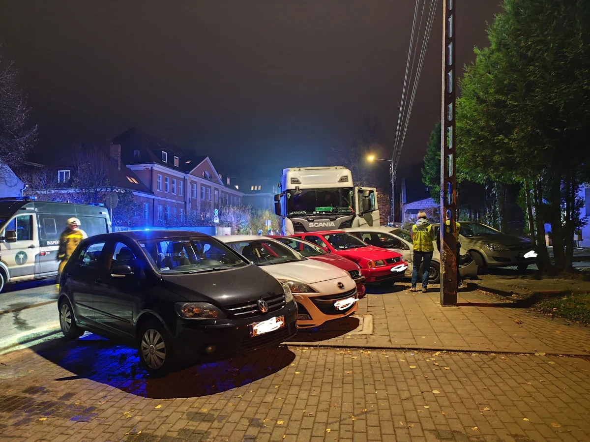 Samochód przewożący pozostałości zwierzęce do utylizacji, jadąc ulicą Reja w Sztumie w Pomorskiem, zjechał z jezdni i staranował 11 samochodów osobowych. Na szczęście nikt nie został ranny. Straty mogą sięgać nawet kilkuset tysięcy złotych.