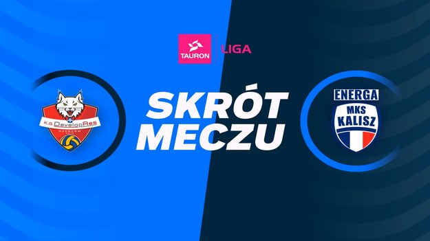 Skrót meczu Developres Rzeszów - Energa MKS Kalisz.