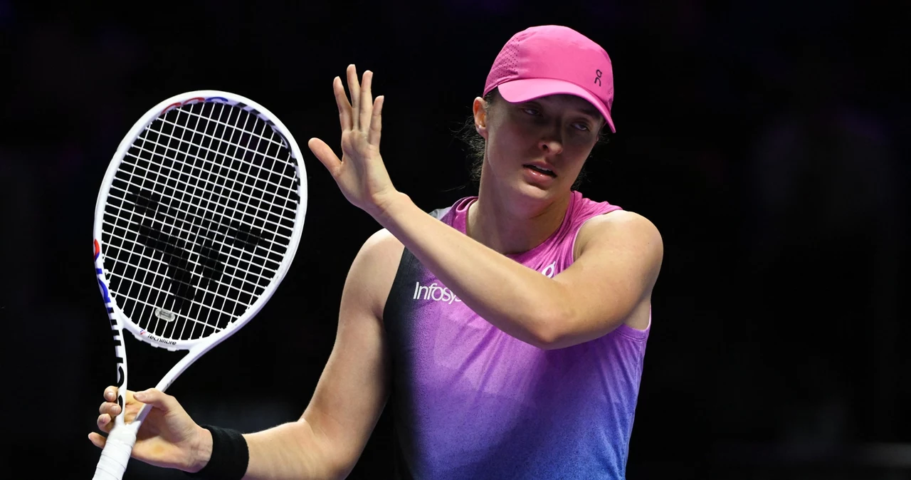 Iga Świątek podczas WTA Finals