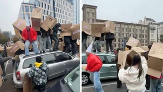 "Popis" influencera w Warszawie. Ludzie mają dość, policja w akcji