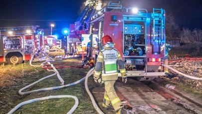 Nocny pożar w Zabrzu. Ewakuowano dwie nieprzytomne osoby