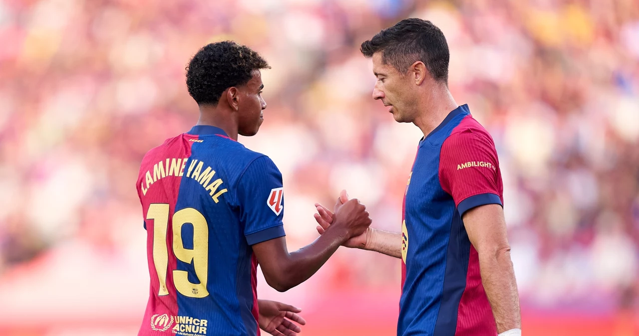 Lamine Yamal i Robert Lewandowski