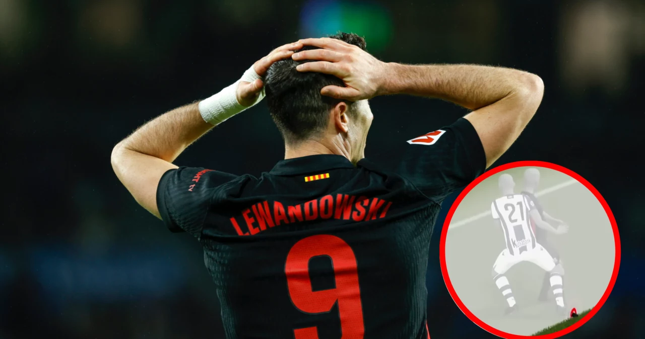 Robert Lewandowski z nieuznaną bramką w meczu La Liga