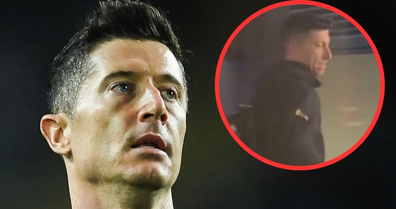 Robert Lewandowski po meczu wyraźnie utykał / X/AdriaAlbets