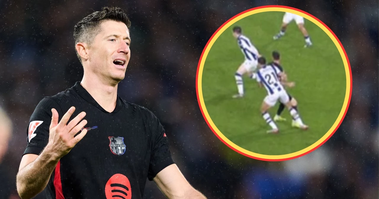 Robert Lewandowski okradziony z gola? Skandal w meczu ligi hiszpańskiej