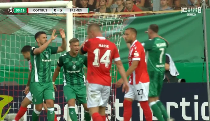 Energie Cottbus - SV Werder Brema. Skrót meczu. WIDEO