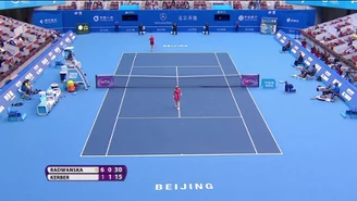 Radwańska - Kerber w ćwierćfinale w Pekinie. Wideo