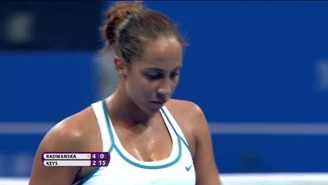 Agnieszka Radwańska - Madison Keys 6:3 i krecz Amerykanki. Film