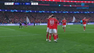 Gol na 0-1 Club Brugge vs Benfica. Liga Mistrzów. WIDEO