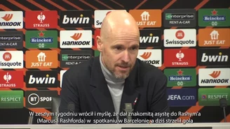 Ten Hag po pokonaniu Barcelony: Musimy naprawdę w to uwierzyć, wielkie drużyny są w naszym zasięgu.