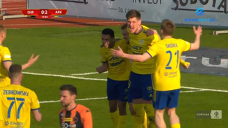 Chrobry Głogów - Arka Gdynia 0-3. SKRÓT. WIDEO