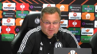 Legia-Leicester City. Czesław Michniewicz: To nie jest tak, że mamy braki w stosunku do Leicester. Wideo