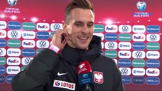 Andora - Polska. Arkadiusz Milik: Cieszę się, że jestem zdrowy i wróciłem. WIDEO (Polsat Sport)