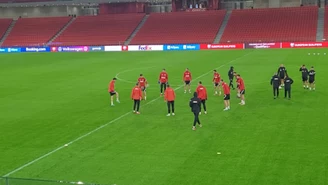 Albania - Polska. Trening reprezentacji Polski w deszczu, na Air Albania Stadium. WIDEO