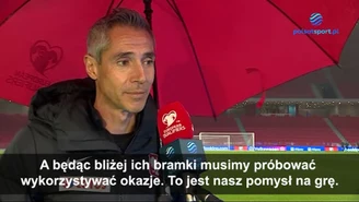 Albania - Polska. Trener Paulo Sousa: Albańczycy są bardzo dobrze zorganizowani w defensywie WIDEO (Polsat sport)