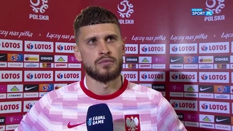 Polska - Rosja. Mateusz Klich: Staraliśmy się podchodzić wysoko, kiedy była taka szansa. Wideo (POLSAT SPORT)