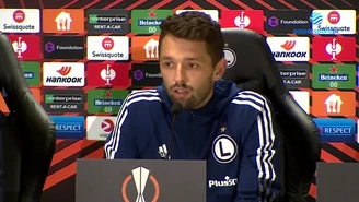 Legia Warszawa - SSC Napoli. Mateusz Wieteska: Szkoda, że przegraliśmy tak wysokoi. WIDEO (Polsat Sport)