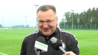 Legia Warszawa. Czesław Michniewicz odpowiada Interii: Bardziej uwierzyłbym, że... Wideo