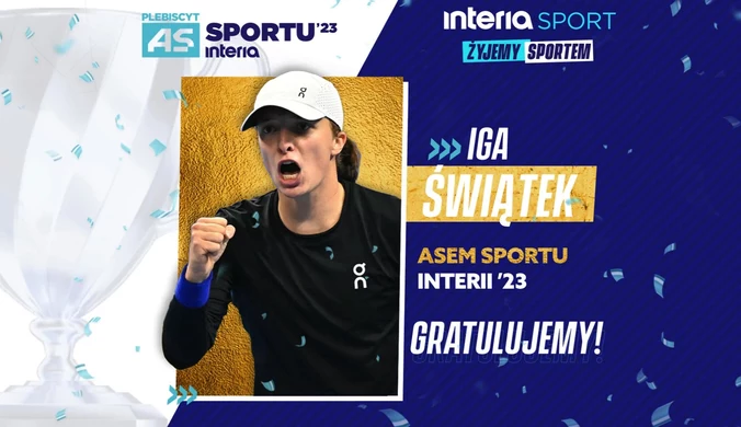 As Sportu 2023. Iga Świątek triumfatorką plebiscytu Interii Sport!