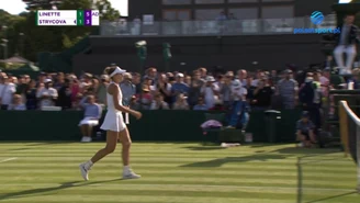 Magda Linette - Barbora Strycova. SKRÓT. Wimbledon 2023. WIDEO