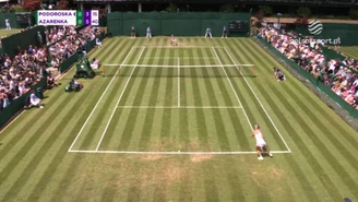 Nadia Podoroska - Wiktoria Azarenka. SKRÓT. Wimbledon 2023. WIDEO 