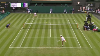 Iga Świątek i jej najlepsze akcje w drugiej rundzie Wimbledonu. WIDEO