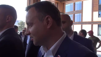 Prezydent Andrzej Duda dostał prezent od Orłów Nawałki