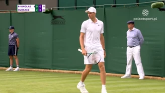 Fantastyczny wolej Huberta Hurkacza! Wimbledon 2023. WIDEO