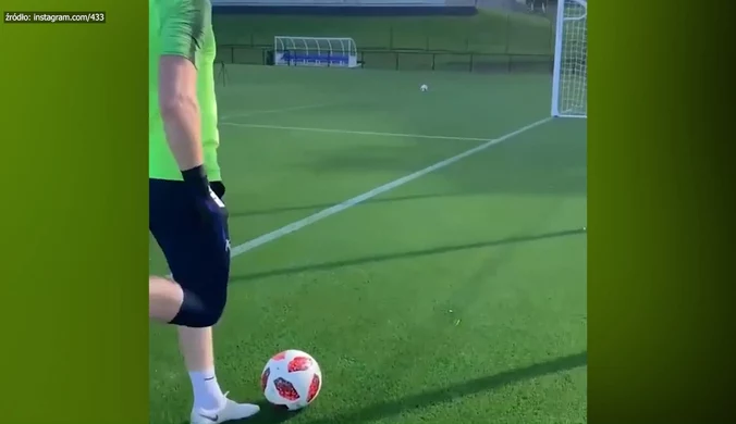 Niecodzienny gol pewnego bramkarza na treningu. Czy to możliwe? Wideo  