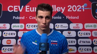 ME siatkarzy 2021. Klemen Czebulj (Słowenia): Byliśmy spokojniejsi od Polaków (POLSAT SPORT). Wideo